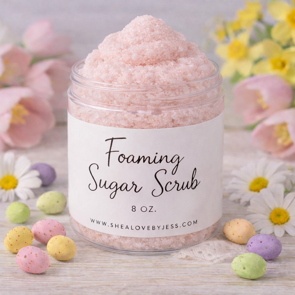 Foaming Sugar Scrub, Spring Collection