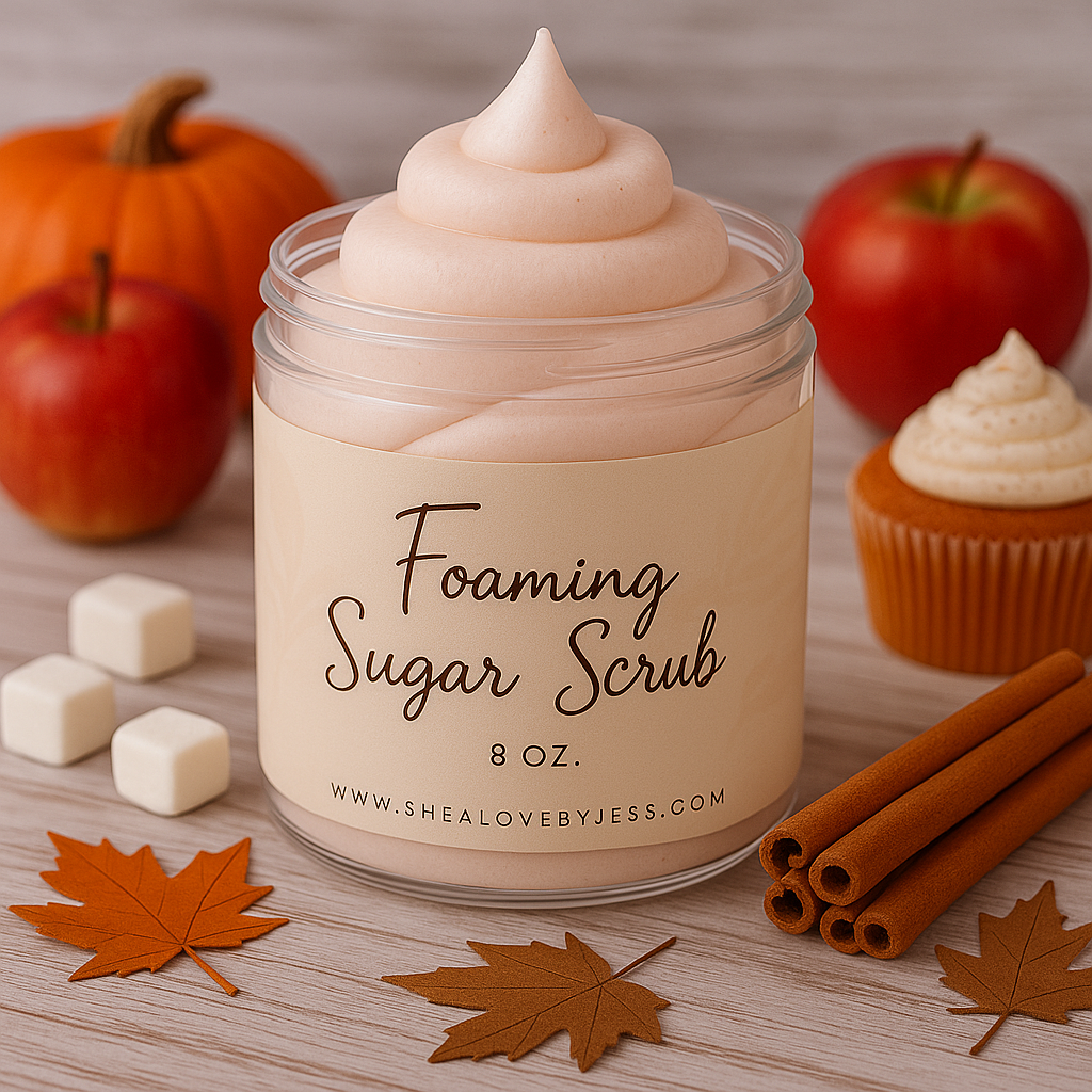 Foaming Sugar Scrub, Fall Collection