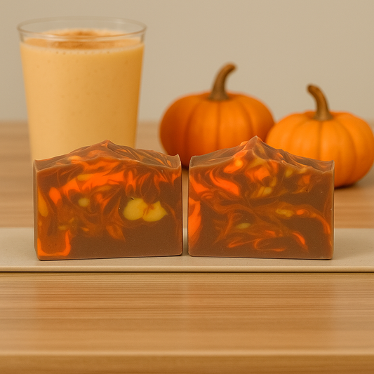 Spiced Pumpkin Eggnog Bar Soap