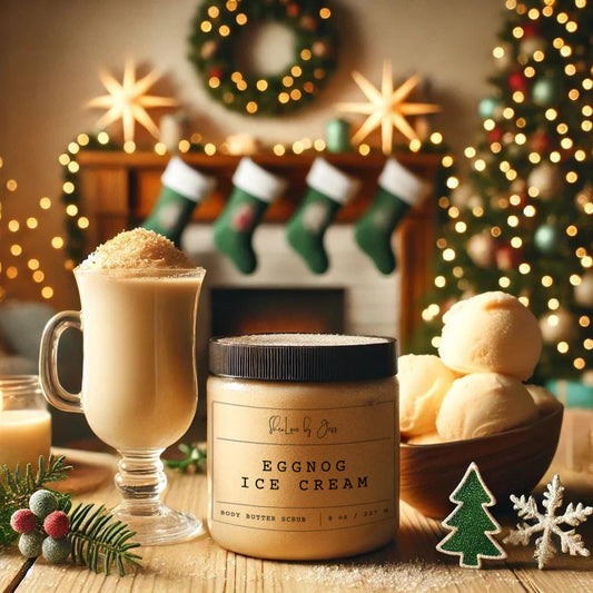 Eggnog Ice Cream Sugar Scrub