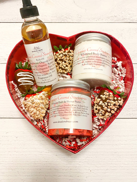 Chocolate Covered Strawberries Gift Set
