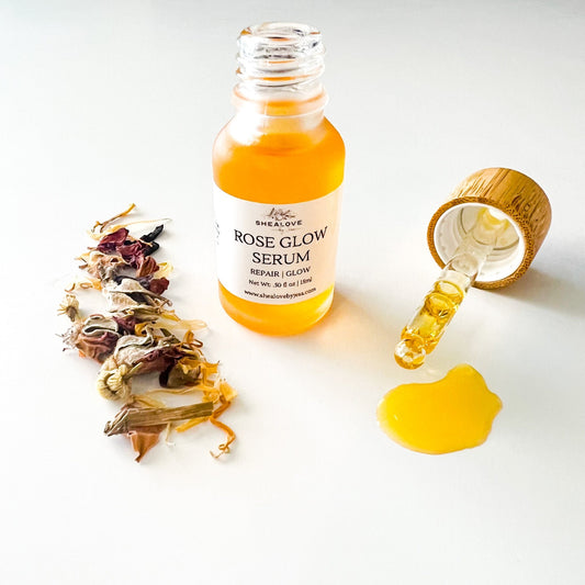 Rose Glow Serum | Antioxidants | Anti-Aging | Rosehip Oil | Healing | Scar Serum - SheaLove By Jess